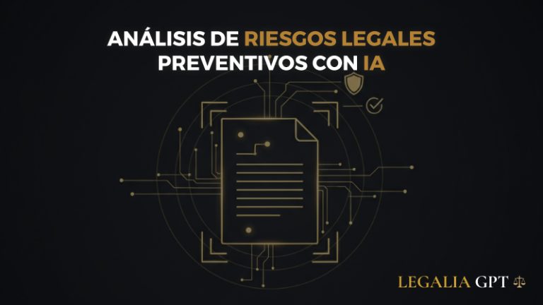 Análisis de riesgos legales preventivos con IA
