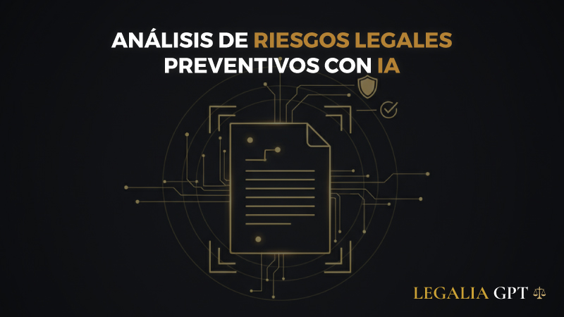 Análisis de riesgos legales preventivos con IA