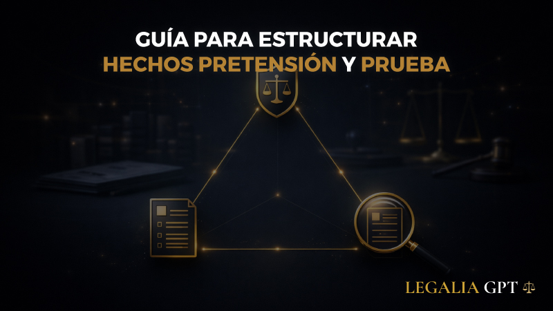 Guía para estructurar hechos pretensión y prueba