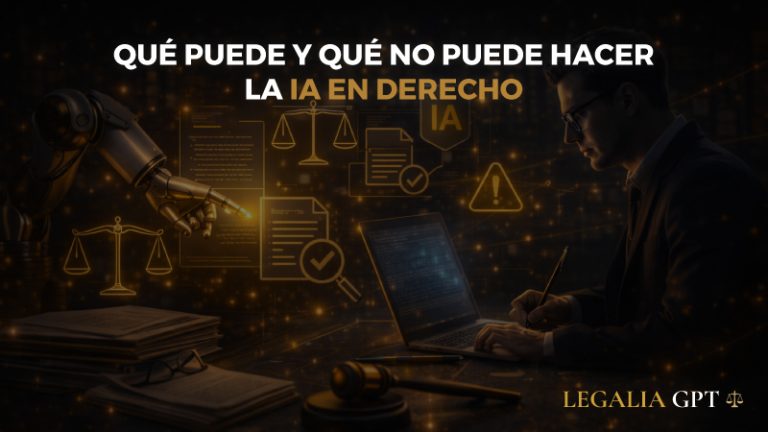 Qué puede y qué no puede hacer la IA en derecho