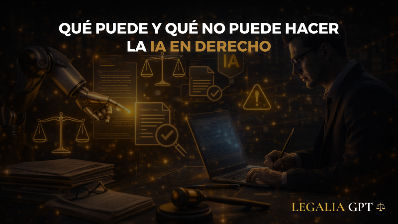 Qué puede y qué no puede hacer la IA en derecho